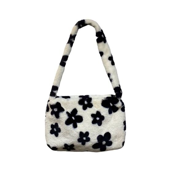 y2k fluffy floral shoulder bag - Picture 1 of 5
